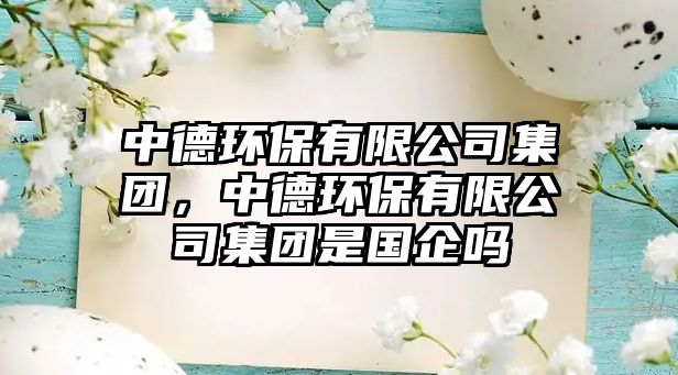 中德環(huán)保有限公司集團(tuán)，中德環(huán)保有限公司集團(tuán)是國(guó)企嗎