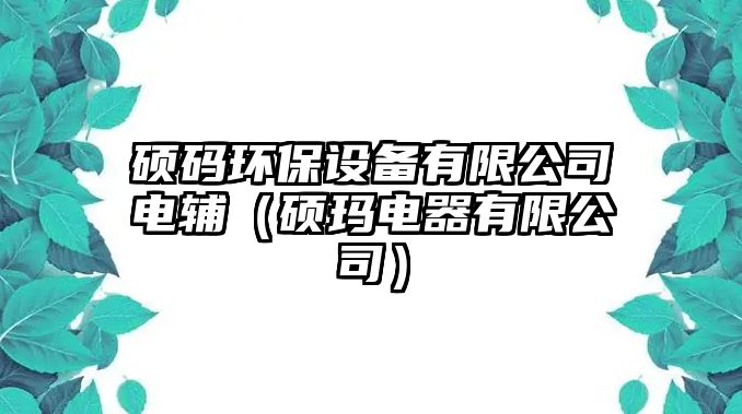 碩碼環(huán)保設(shè)備有限公司電輔（碩瑪電器有限公司）