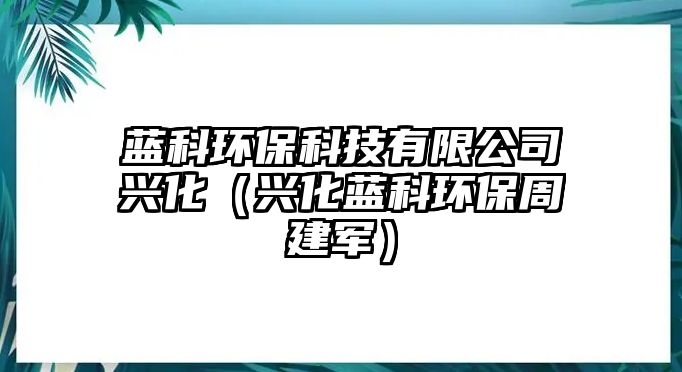 藍科環(huán)?？萍加邢薰九d化（興化藍科環(huán)保周建軍）