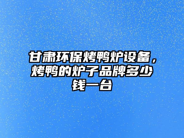 甘肅環(huán)保烤鴨爐設(shè)備，烤鴨的爐子品牌多少錢(qián)一臺(tái)