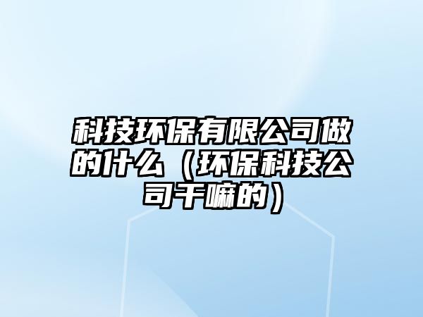 科技環(huán)保有限公司做的什么（環(huán)?？萍脊靖陕锏模?/> 
									</a>
									<h4 class=