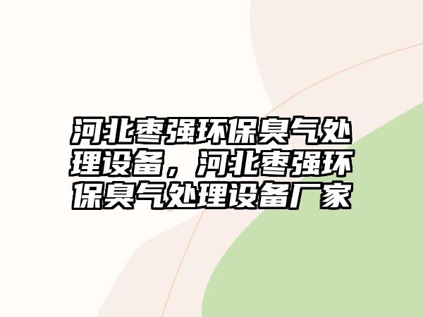 河北棗強(qiáng)環(huán)保臭氣處理設(shè)備，河北棗強(qiáng)環(huán)保臭氣處理設(shè)備廠家