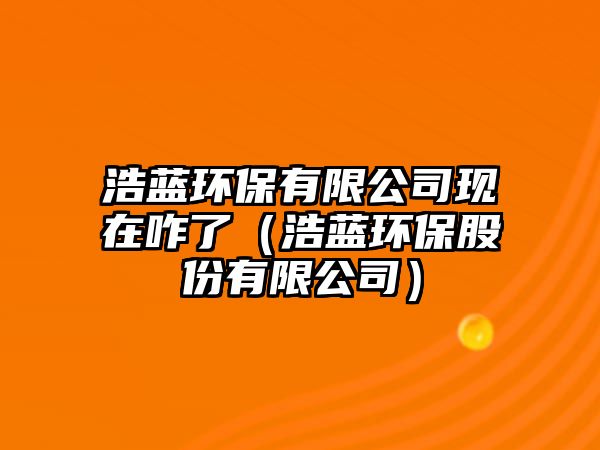 浩藍(lán)環(huán)保有限公司現(xiàn)在咋了（浩藍(lán)環(huán)保股份有限公司）