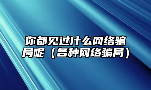 你都見過什么網(wǎng)絡(luò)騙局呢（各種網(wǎng)絡(luò)騙局）