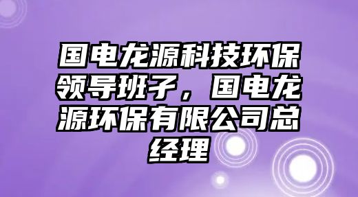 國(guó)電龍?jiān)纯萍辑h(huán)保領(lǐng)導(dǎo)班孑，國(guó)電龍?jiān)喘h(huán)保有限公司總經(jīng)理