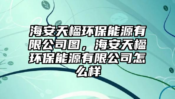 海安天楹環(huán)保能源有限公司圖，海安天楹環(huán)保能源有限公司怎么樣